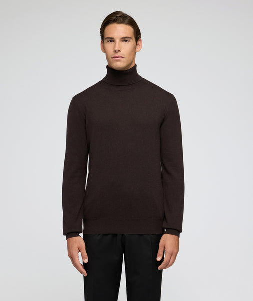 Pull en cachemire marron