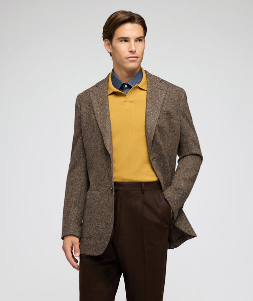 Brown knickerbocker wool jacket