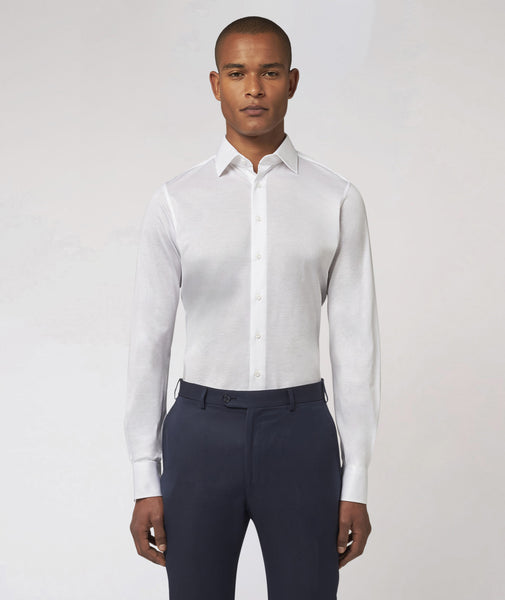 White Jersey Cotton Shirt