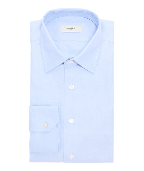 Camisa azul de algodón oxford