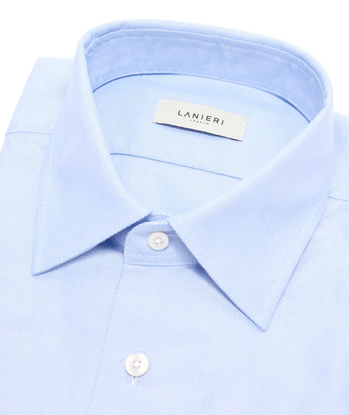 Camisa azul de algodón oxford