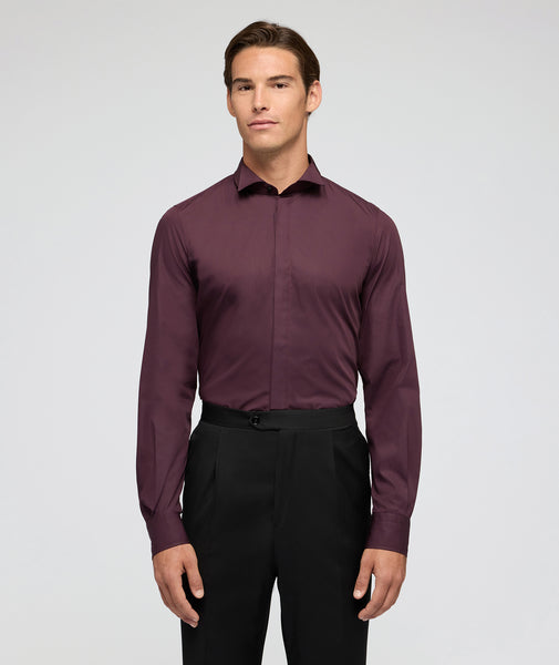 Bordeaux formal cotton shirt