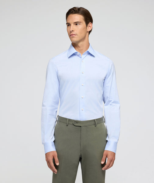 Camisa Icon Oxford de algodón Azul Claro