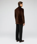 Brown smooth velvet jacket