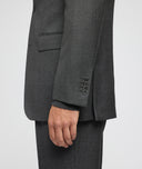Abito Su Misura da Uomo grigio in twill di lana