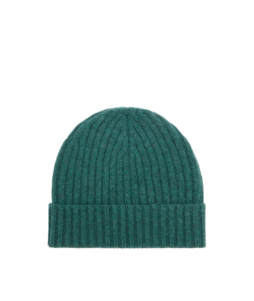 Gorro en cachemira verde