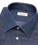 Camicia in denim blu