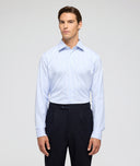 Chemise Rayures Bleu Ciel Pinpoint
