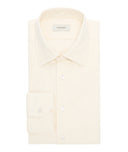 White Cotton Flannel Shirt