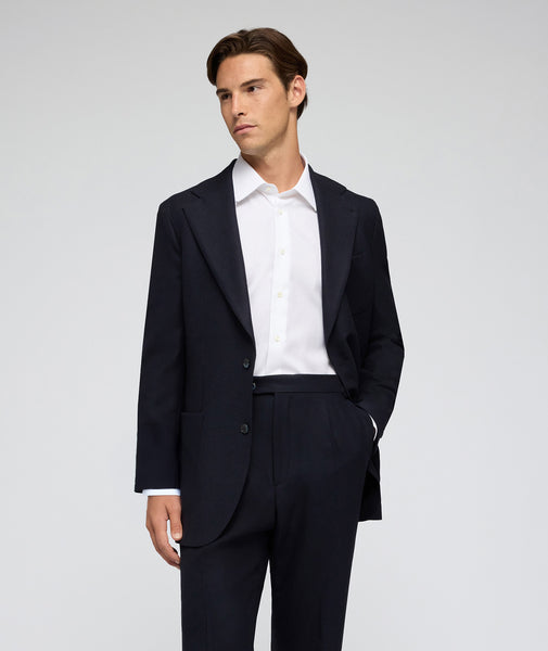Blue in Wool Twill Jersely Suit