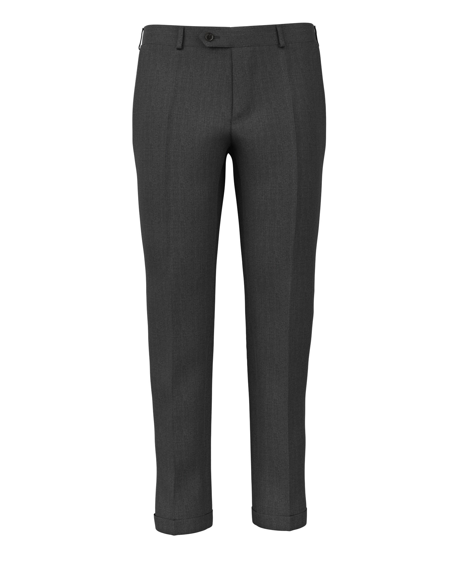 Trousers in crease-resistant grey wool